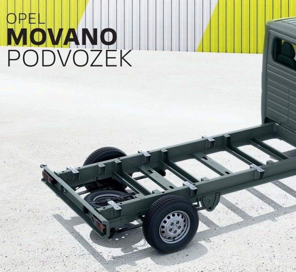 Opel Movano Podvozek 3,5t L4 dvojkabina Opel Movano