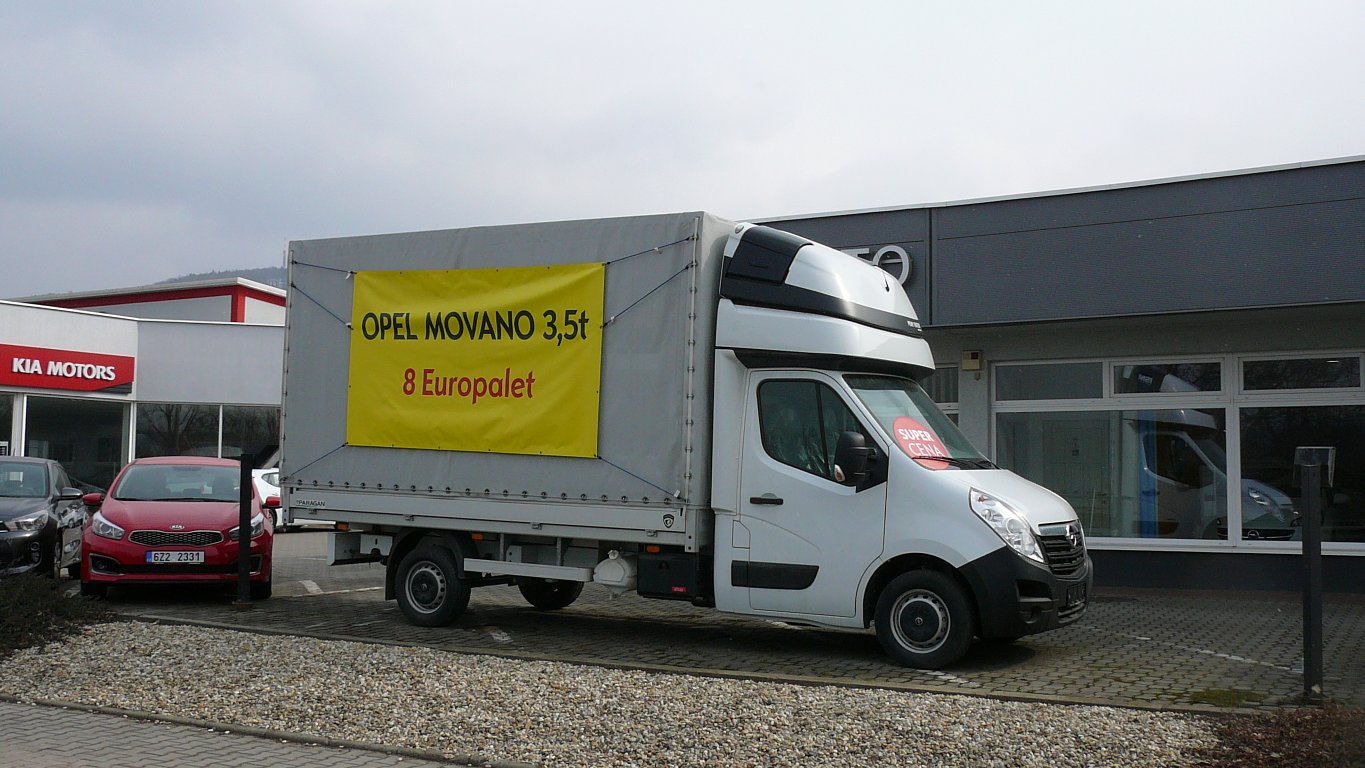 Opel Movano Valníková nástavba 3.5t Opel Movano