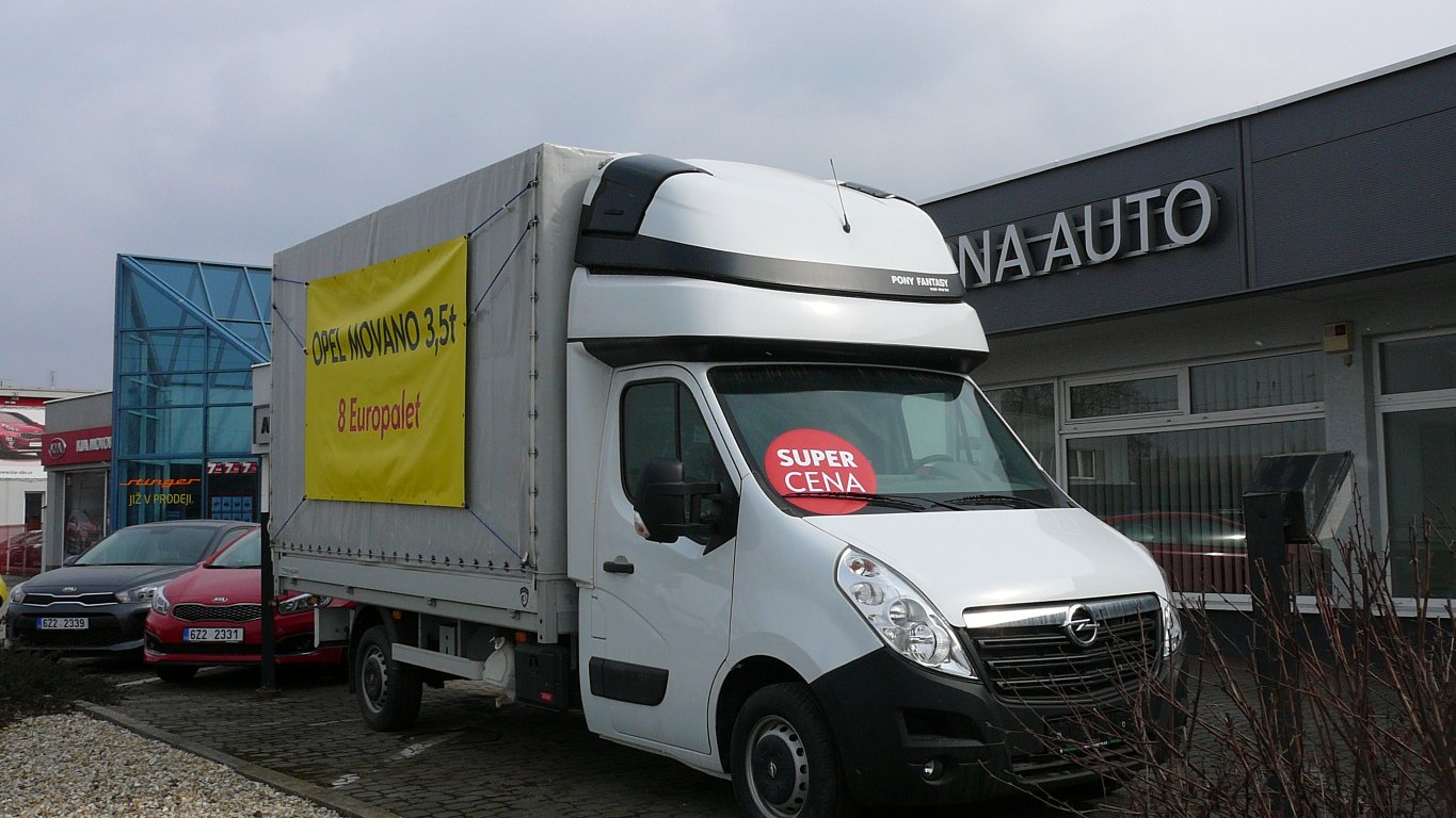Opel Movano Valníková nástavba 3.5t Opel Movano