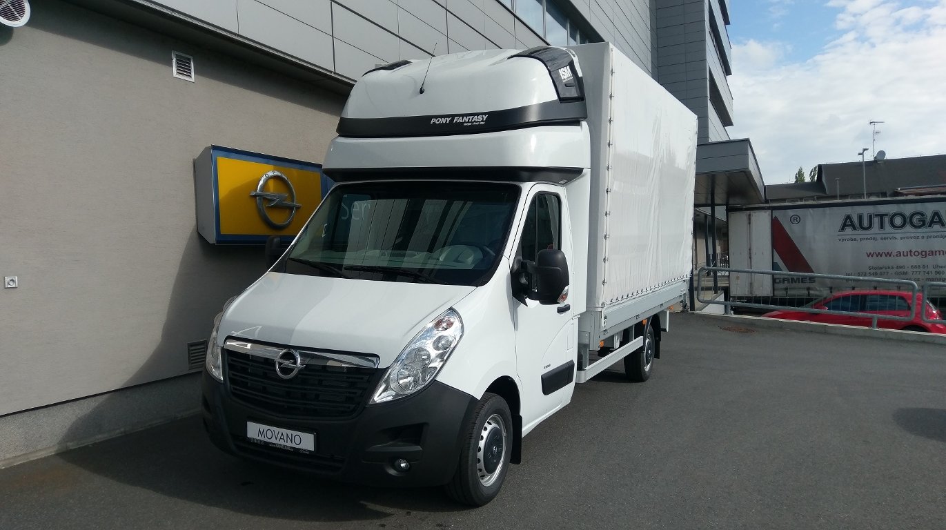 Opel Movano PLACHTOVÁ NÁSTAVBA 8 PALET Opel Movano