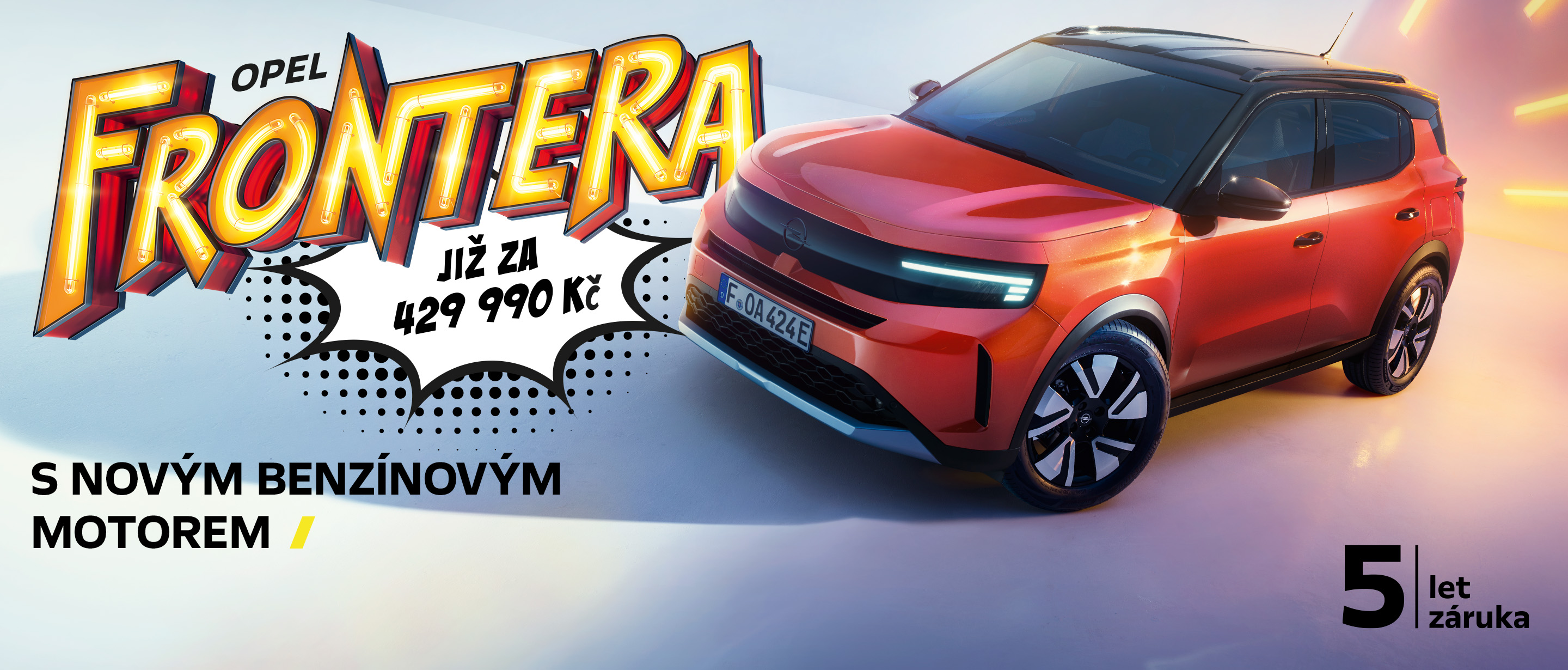 Opel Frontera s novým benzínovým motorem již za 429 990 Kč